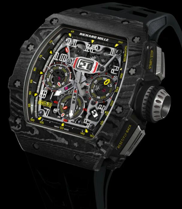 Replica Richard Mille RM 11-03 Automatic Winding Flyback Chronograph McLaren Carbon Watch